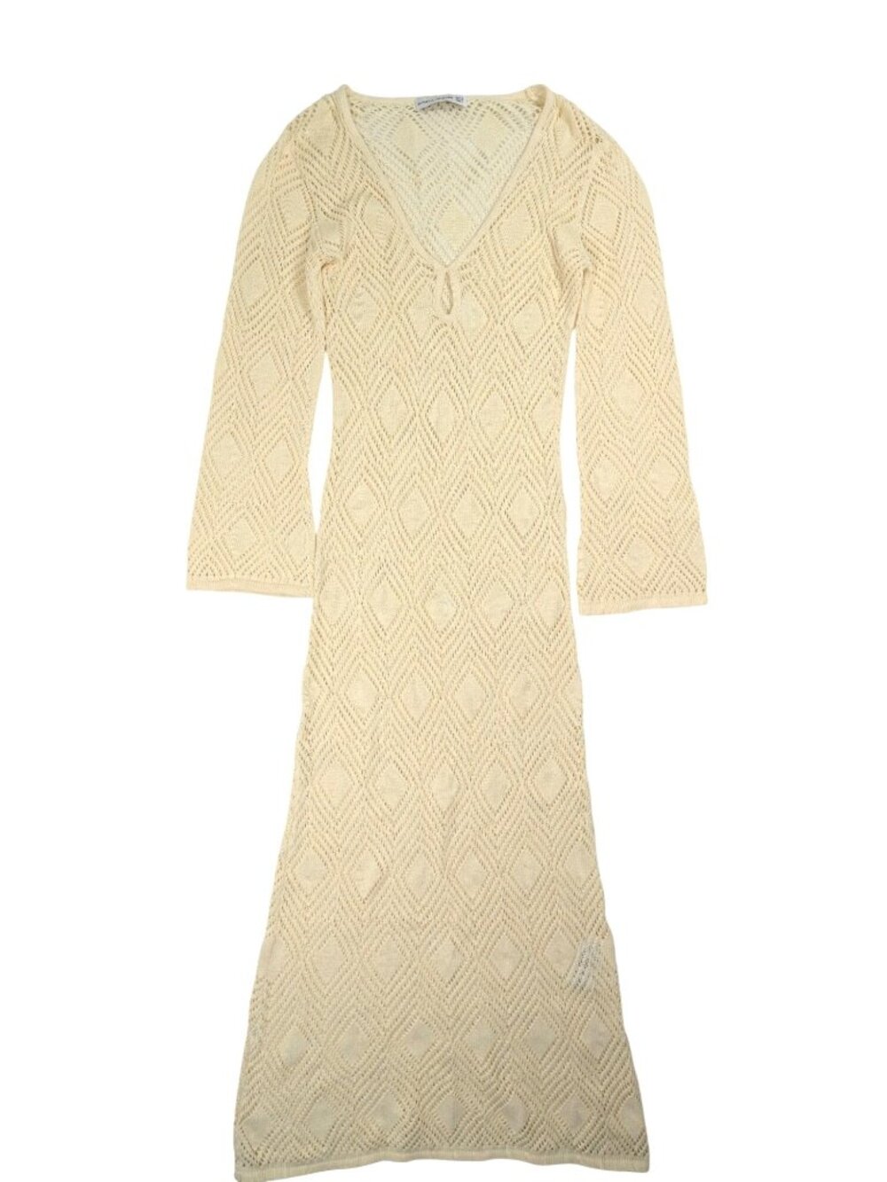 FAITHFULL Serena Pointelle Dress in Off White